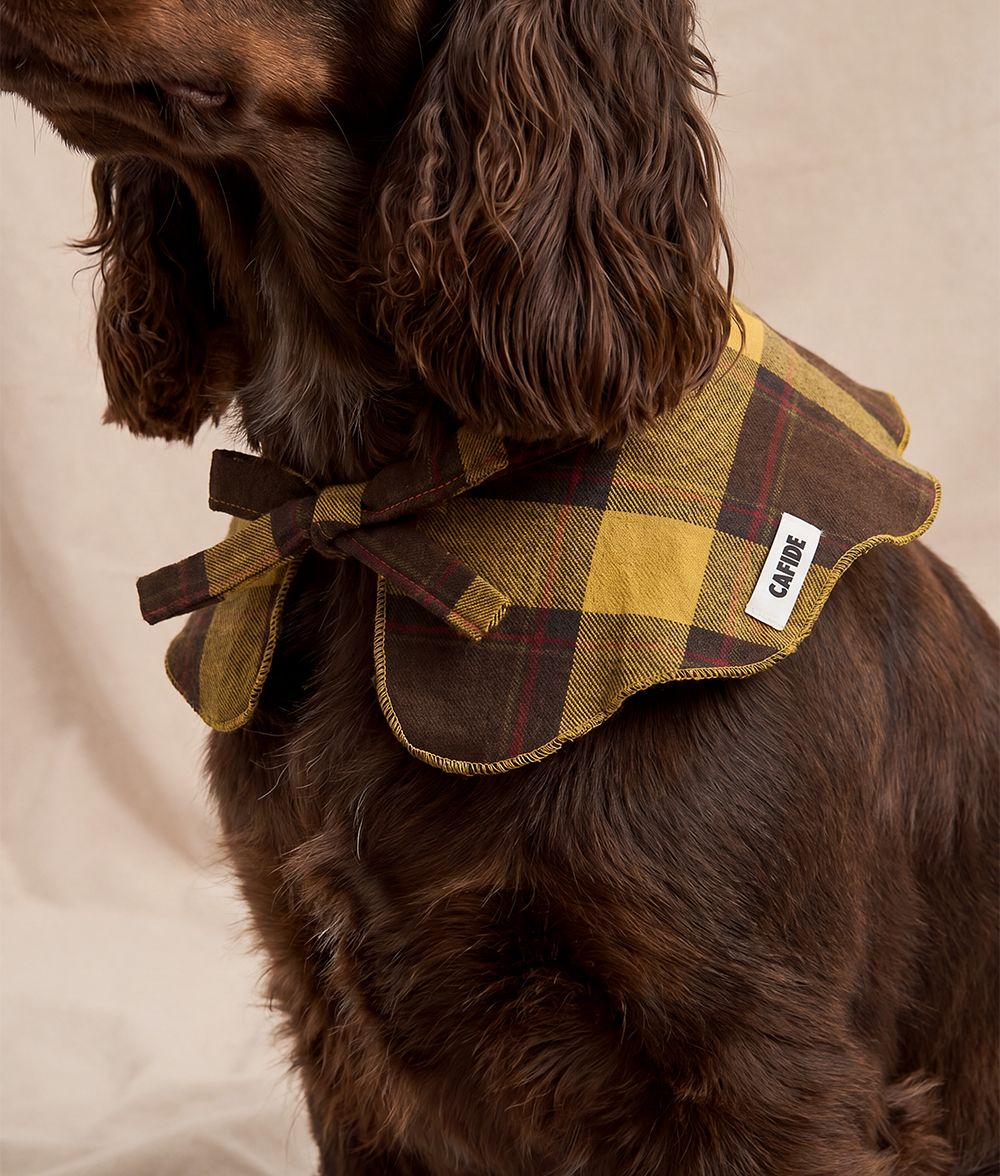 Bandana LOLA Tartan Mustard
