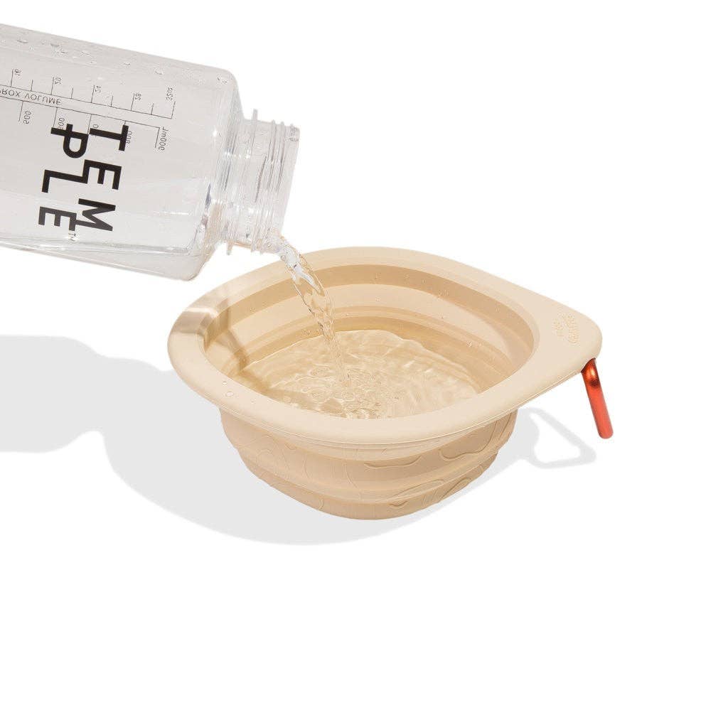 miska beige travel - Go Bowl Biscotti