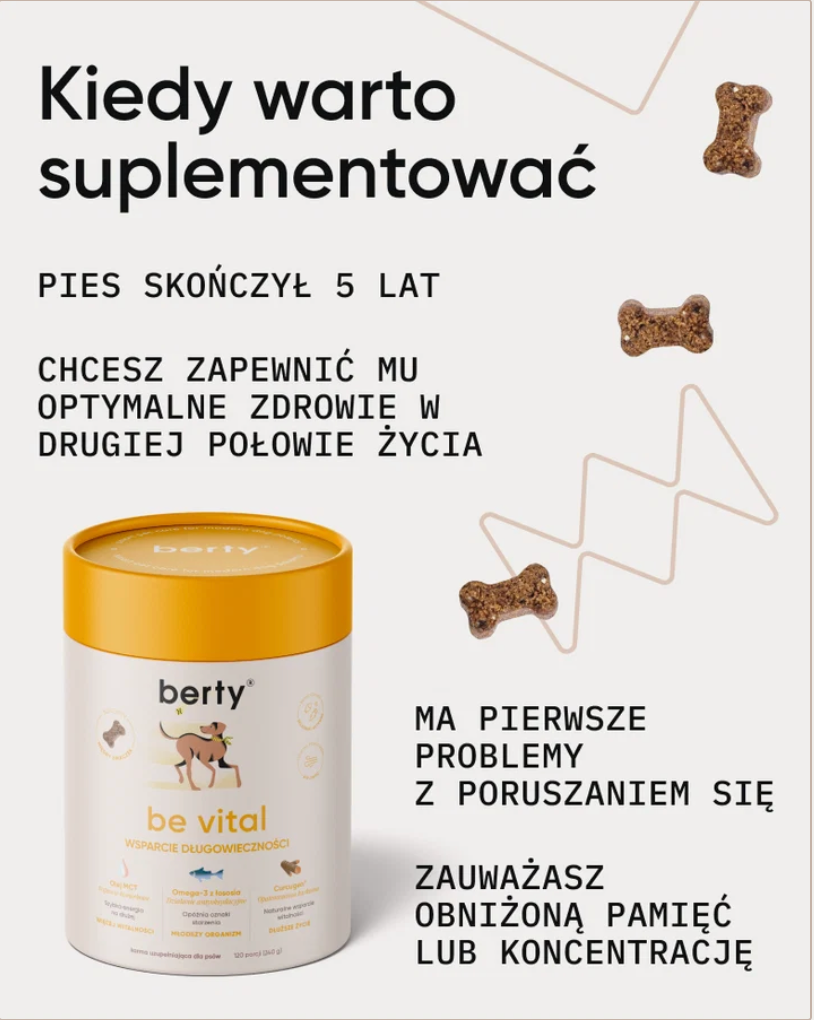Be Vital kompleksowe wsparcie dla psów dorosłych i seniorów
